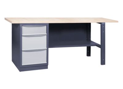 Промислові меблі; верстаки - Верстаки однотумбові - Верстак УХЛ-Маш ПРОФІ 31 С2Б Ф