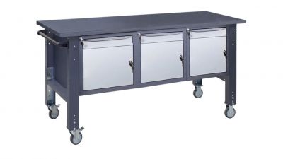 Верстаки мобильные - Промышленная мебель, верстаки - Верстак мобильный УХЛ-Маш ВРМ 41 МД/МД/МД Ч